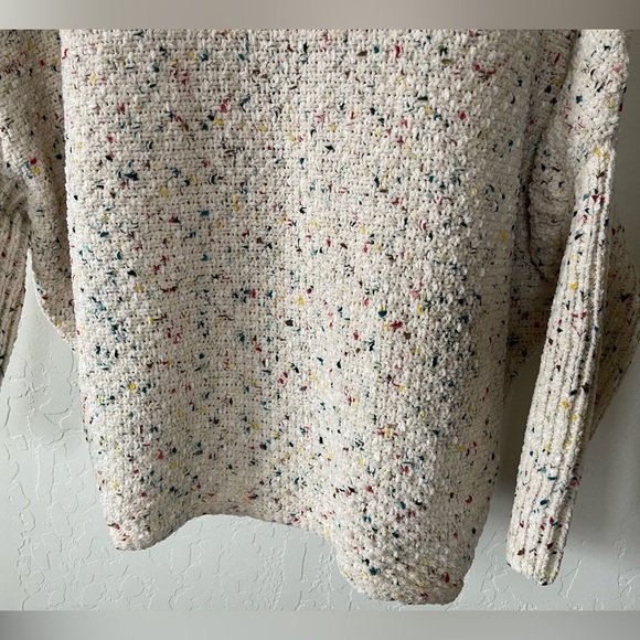 HYFVE| Women’s Super Soft Cream Speckled Crewneck Sweater, Size Small••• - Picture 7 of 14